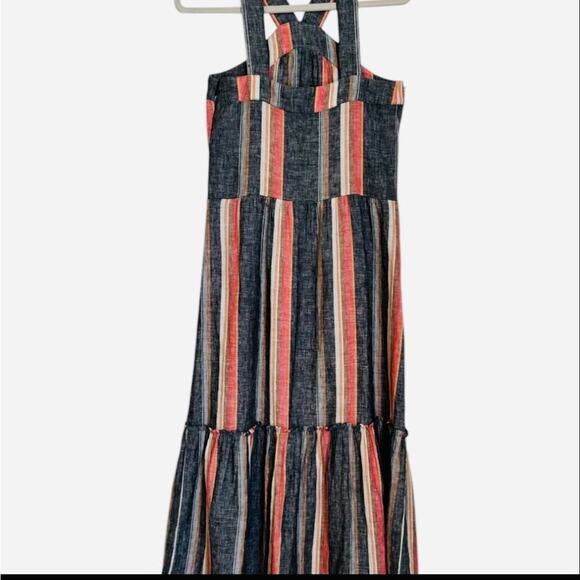Joie Striped Sleeveless Linen Maxi Dress Size XXS - Picture 2 of 11